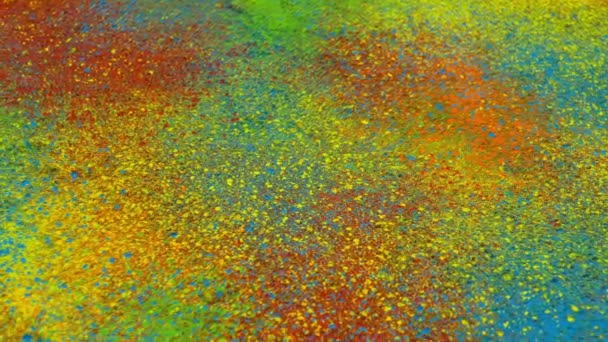 在地上涂上彩色颜料粉 — 图库视频影像