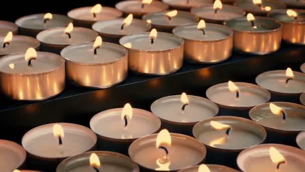 Passaggio Righe Candele — Video Stock