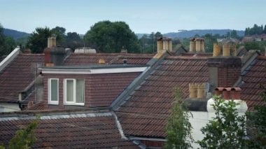 Eve Rooftops esintiyle hareketli ağaçları ile