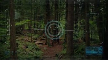 Park dron Pov üzerinden uçan