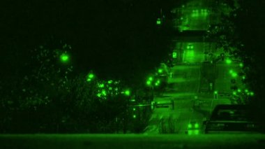 Nightvision otomobil Metro yakınlarındaki tepe üzerinde