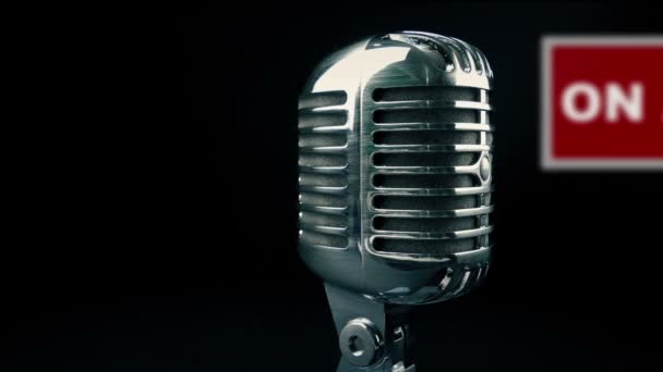 Předávání Mikrofonu Vzdušné Znamení — Stock video