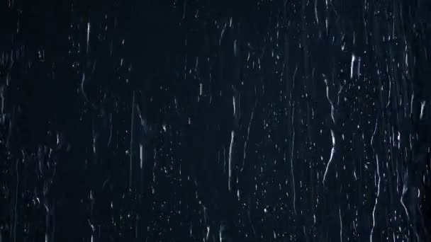 Дощ Скляному Вікні — стокове відео