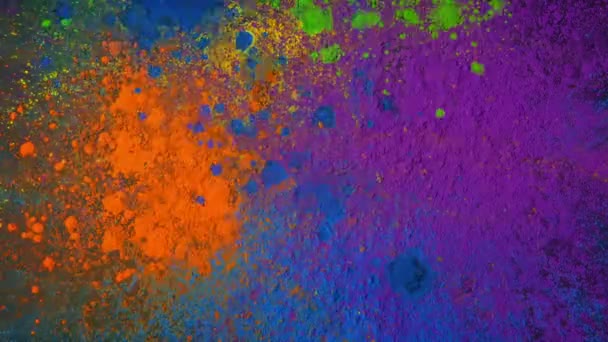 Powder Splatting Energetic Wall Color — Stock Video