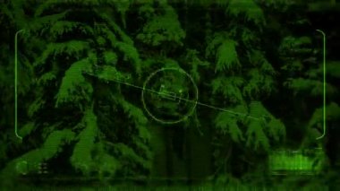 Cip karda aşağı uçan gece görüş Pov