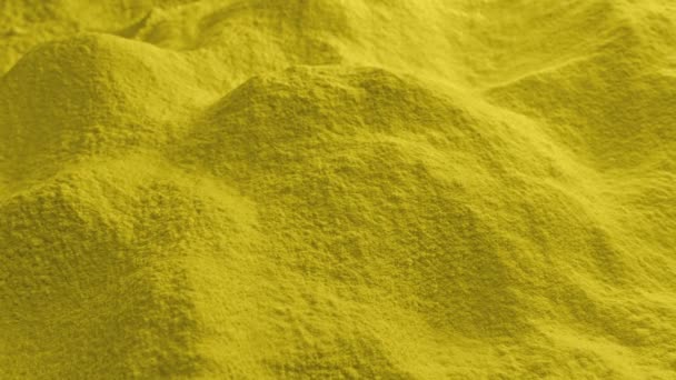 Moving Yellow Powder — Stock Video