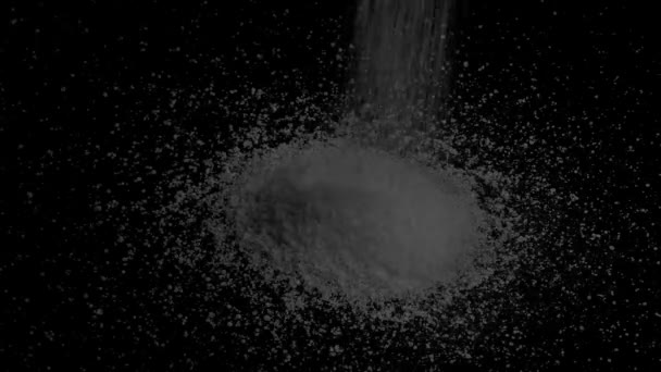 Grey Granules Pour Pile — Stock Video