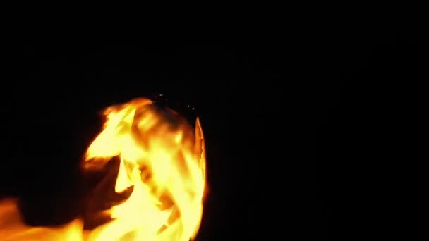 中世纪的火火炬燃烧 — 图库视频影像