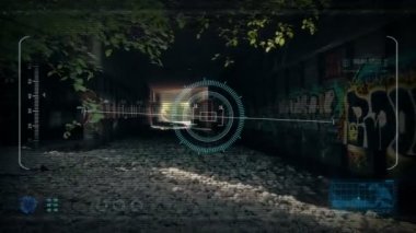 Drone Hud Altgeçit hareket Pov