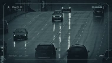 Yağmurlu bir gün CCTV araçlarda City