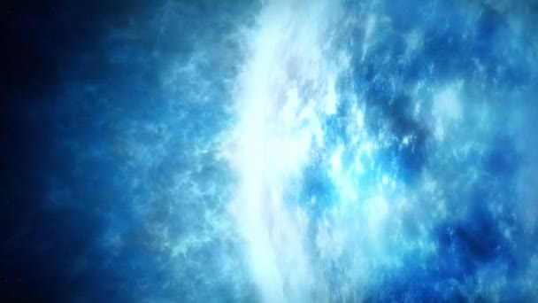Planeta Azul Gasoso Enorme — Vídeo de Stock
