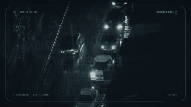 市では 大雨で Cctv — ストック動画