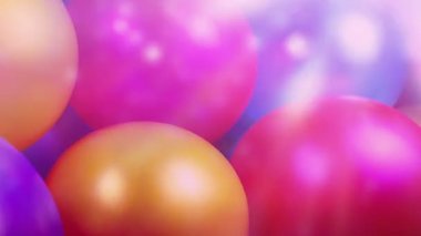 Geçen balonlar parti ışıkları içinde