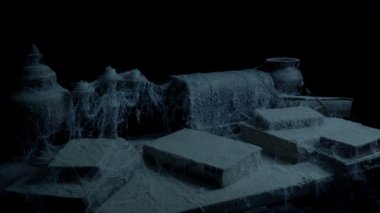 Adam alır kitap ve karanlık odada kapalı darbeler toz