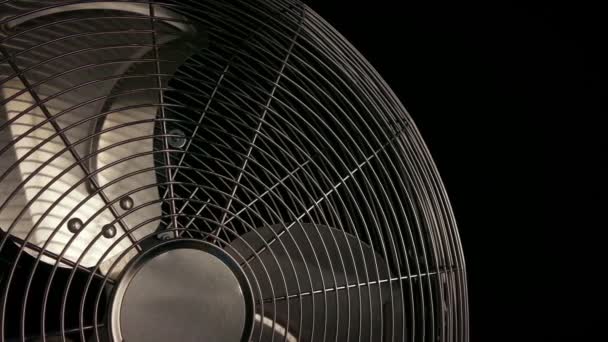 Dolly Shot Moving Fan Starting — Stock Video