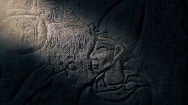 Firavun Taş Oyma ışık mili ortaya