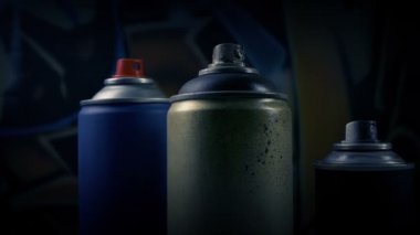 Graffiti Spraycans Sürgü Shot