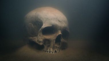 Dalgıç Skull Sualtı Meşale Parlıyor