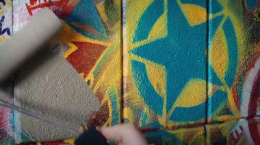 Star sprey Graffiti duvar boyalı