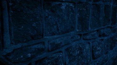 Gece Eski Duvar Hareketli Shot