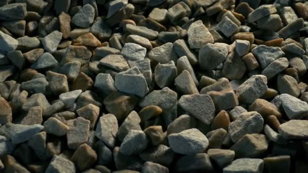 Передвигаясь Тропе Гравийных Камней — стоковое видео