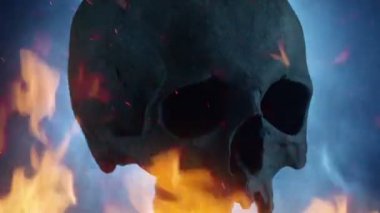 Kızgın Ateş ve Dumanla Kafatası