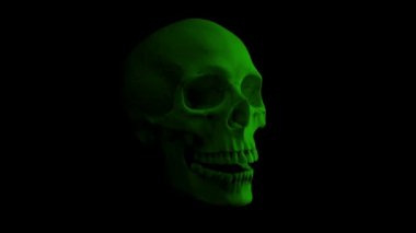 Yeşil Kafatası Konuşan Döngü - Yan Görünüm