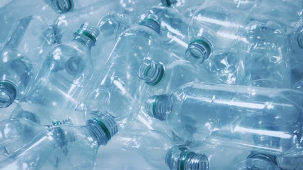 Bottiglie Plastica Pile Concetto Rifiuti — Video Stock