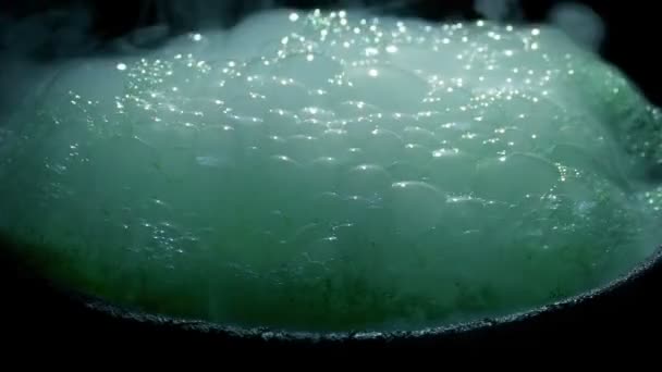 Gross Bubbling Potion Smoke Bubbles — Stock Video