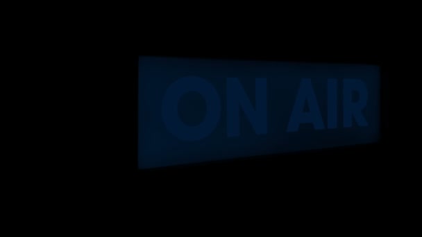 Signal Radio Allume Dans Noir — Video