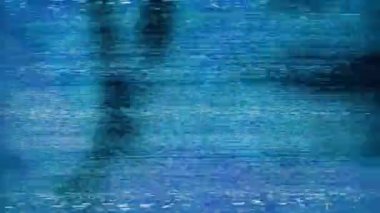 Titreşen Bulanık Videolu Televizyon Ekranı