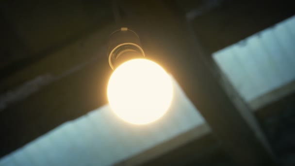 Light Bulb Shed — стоковое видео