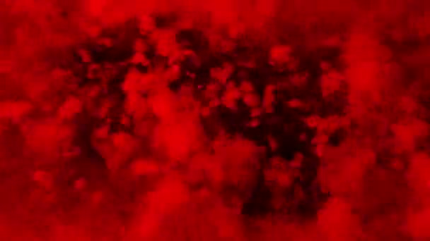 Бульбашки Паління Червона Рідина — стокове відео