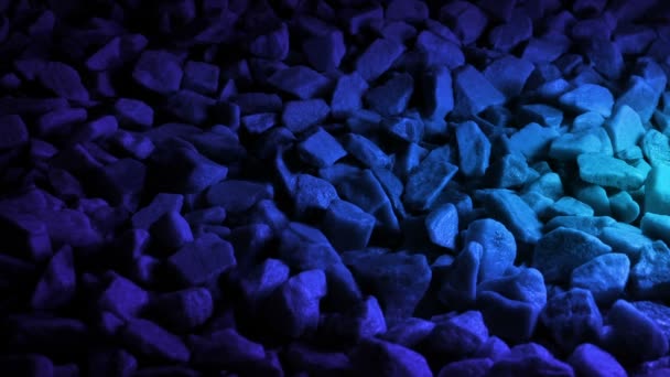 Rocks Fantasy Blue Glow — Stock video