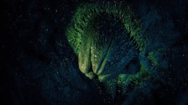 Büyük Uzaylı Yumurta Kapsülü Meşale Işığında Ortaya Çıktı