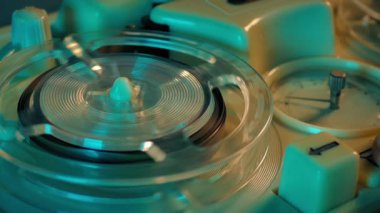 Reel Tape Plays On Machine