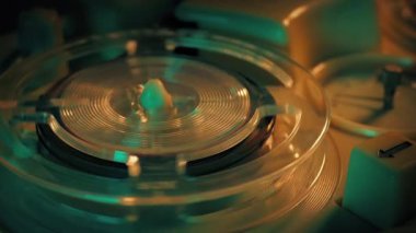 Reel To Reel Machine Plays Close-Up