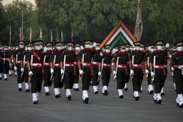 Dehradun Uttarakhand India Agustus 2020 Ima Melewati Parade Berlangsung Bawah — Stok Foto