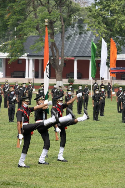 Dehradun Uttarakhand India Augustus 2020 Ima Deelt Parade Cadetten Uit — Stockfoto