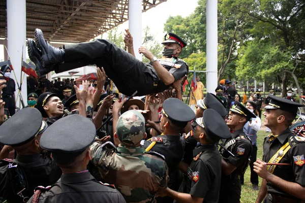 Dehradun Uttarakhand Hindistan Ağustos 2020 Geçit Töreninden Sonra Ima Hint — Stok fotoğraf