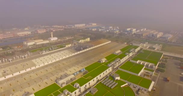 Siidcul Ipari Terület Gyönyörű Légi Felvétel Aerial View Bemutató Iparágak — Stock videók