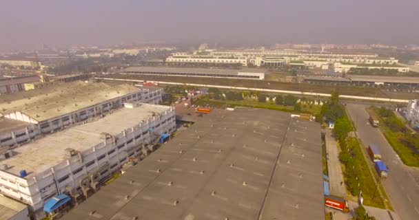 Siidcul Área Industrial Tiro Aéreo Bonito Vista Aérea Mostrando Indústrias — Vídeo de Stock