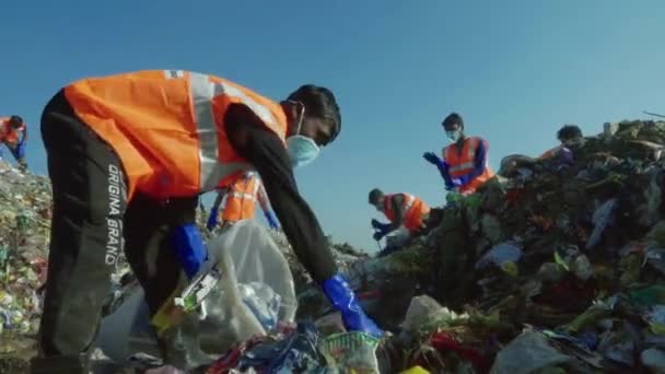 Solid Wate Management Plant Haridwar Uttarakhand Índia Inglês Reciclar Reutilizar — Vídeo de Stock