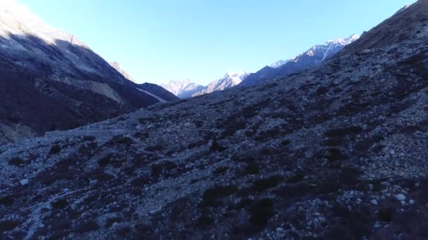 Gomukh Gaumukh Uttarakhand Yukarı Himalayalar Ganj Nehri Nin Başlıca Akıntılarından — Stok video