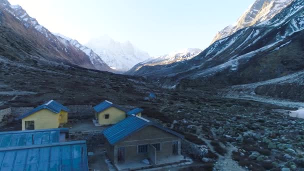 Gomukh Gaumukh Uttarakhand Yukarı Himalayalar Ganj Nehri Nin Başlıca Akıntılarından — Stok video