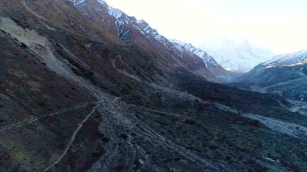 Gomukh Gaumukh Uttarakhand Yukarı Himalayalar Ganj Nehri Nin Başlıca Akıntılarından — Stok video