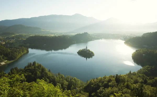 Lago Bled Eslovénia — Fotografia de Stock