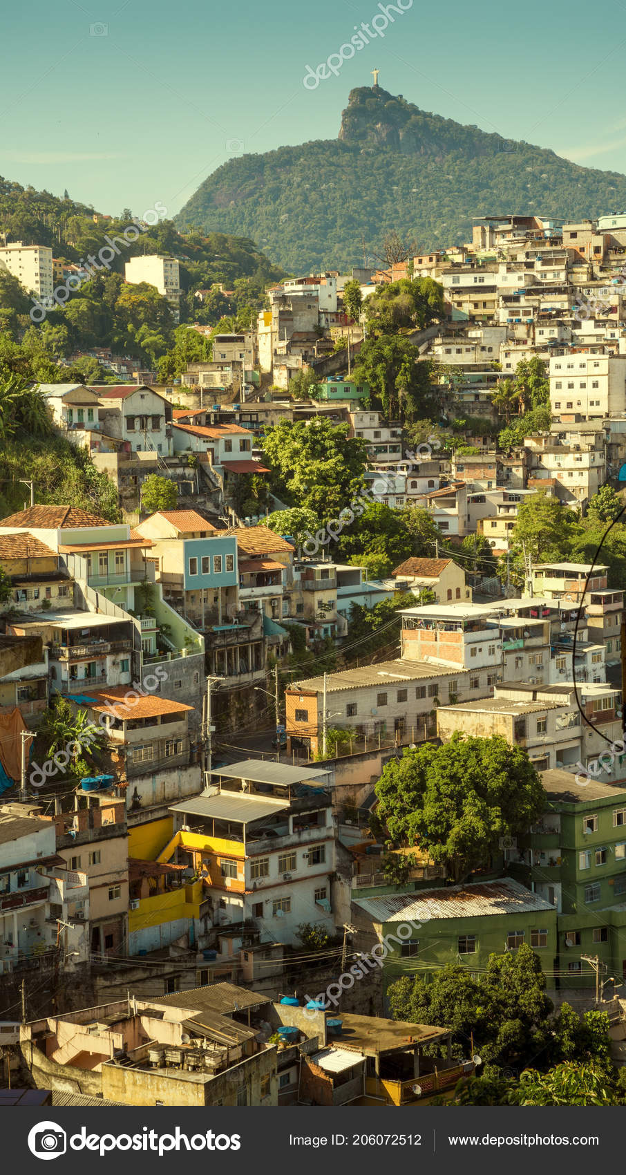 Favela Rio Janeiro Christ Redeemer Statue Background Stock Photo By C Mikolajn Favela Rio Janeiro Christ Redeemer Statue Background Stock Photo By C Mikolajn