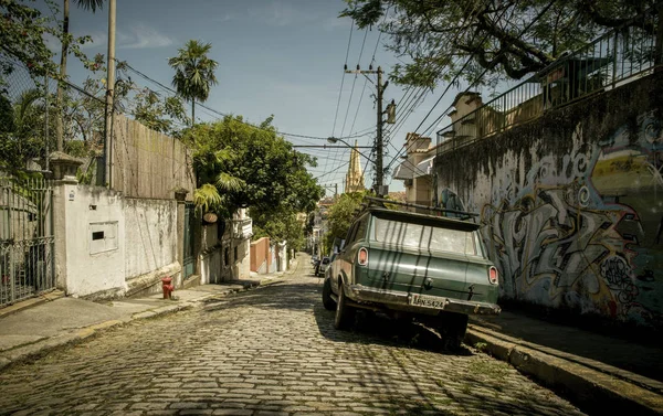 Street Santa Teresa District Rio Janeiro City Brazil — Stock Photo, Image