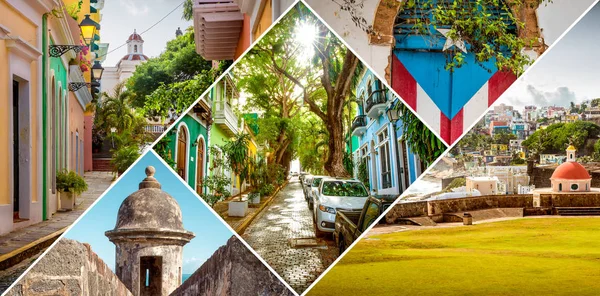 Collage Vieux San Juan Puerto Rico — Photo